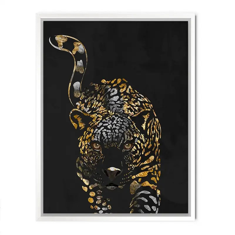 Black Jaguar Canvas Print