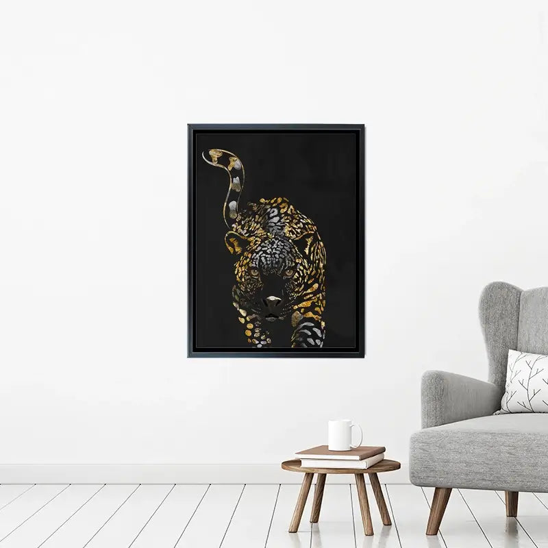 Black Jaguar Canvas Print