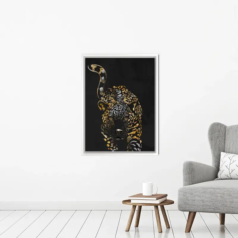 Black Jaguar Canvas Print