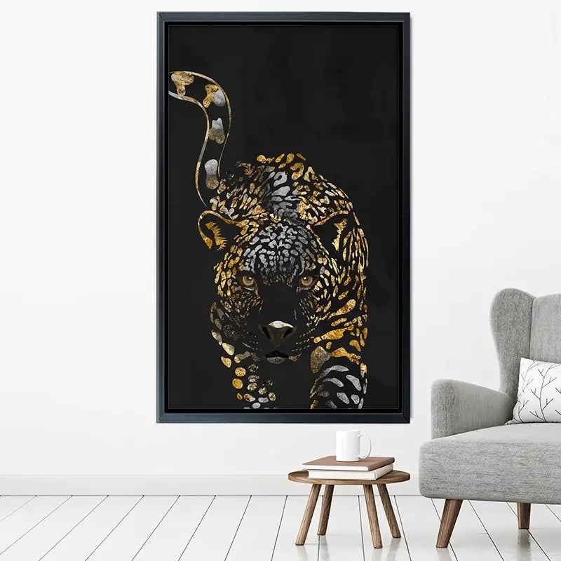 Black Jaguar Canvas Print