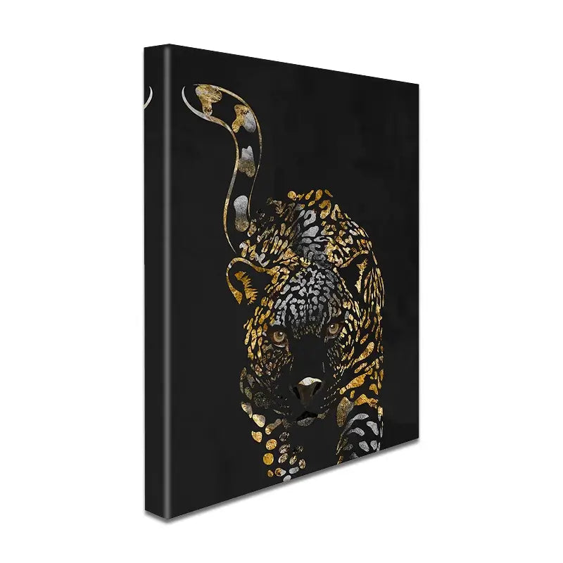 Black Jaguar Canvas Print