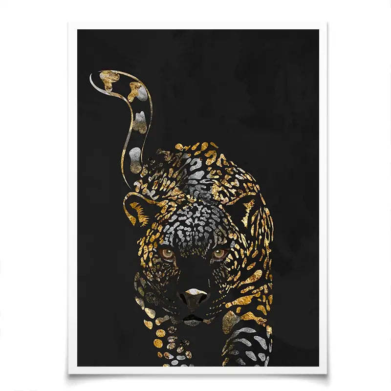 Black Jaguar Art Print