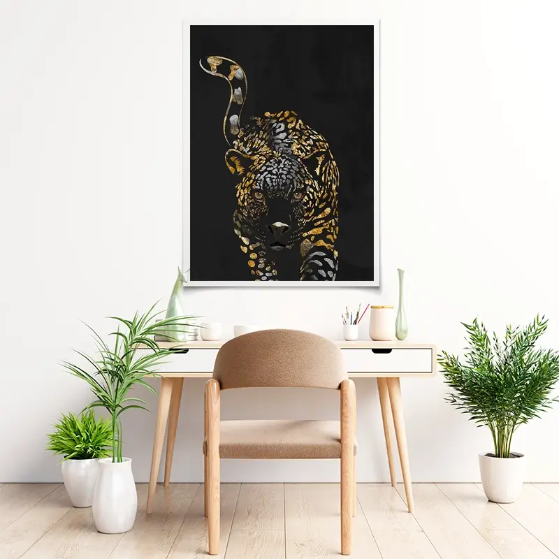 Black Jaguar Art Print