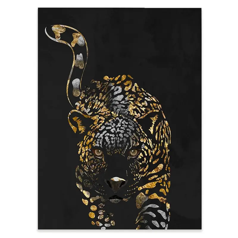 Black Jaguar Canvas Print