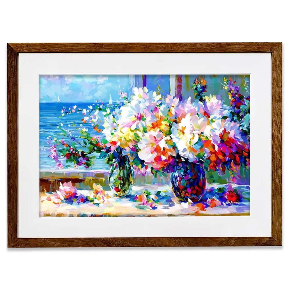 Blossoms By The Sea Framed Art Print