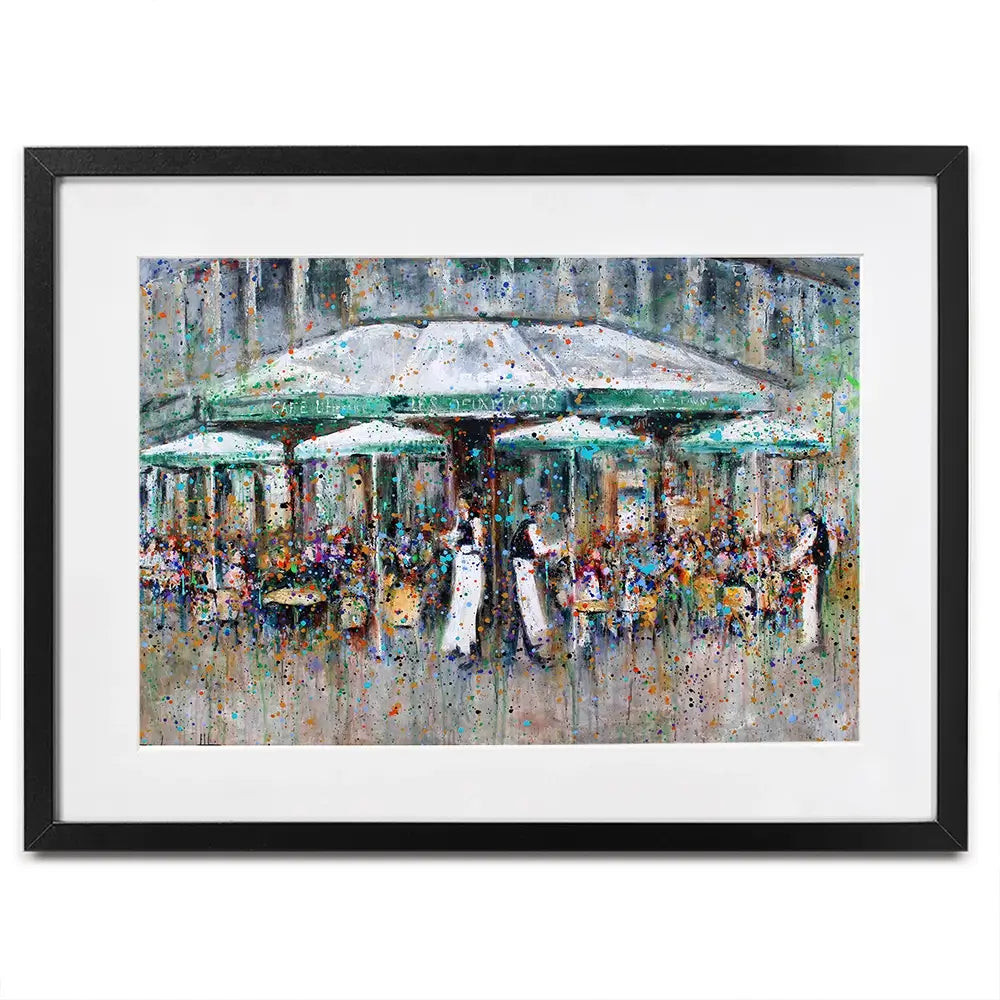 Les Deux Margots Framed Art Print