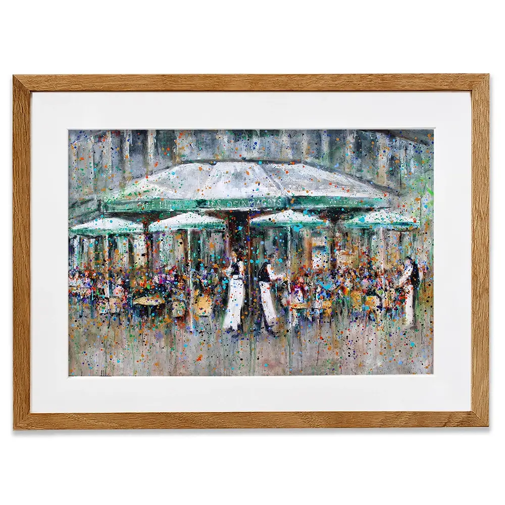 Les Deux Margots Framed Art Print