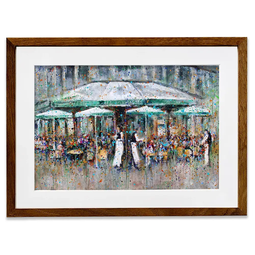 Les Deux Margots Framed Art Print