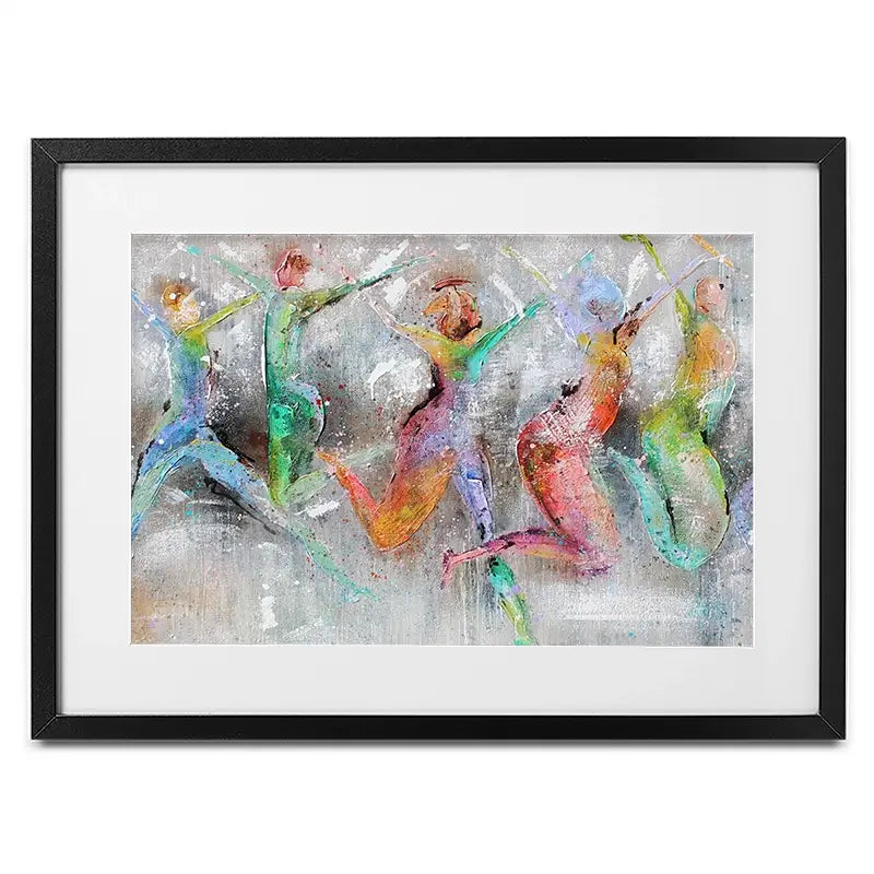 Jump Around Framed Art Print