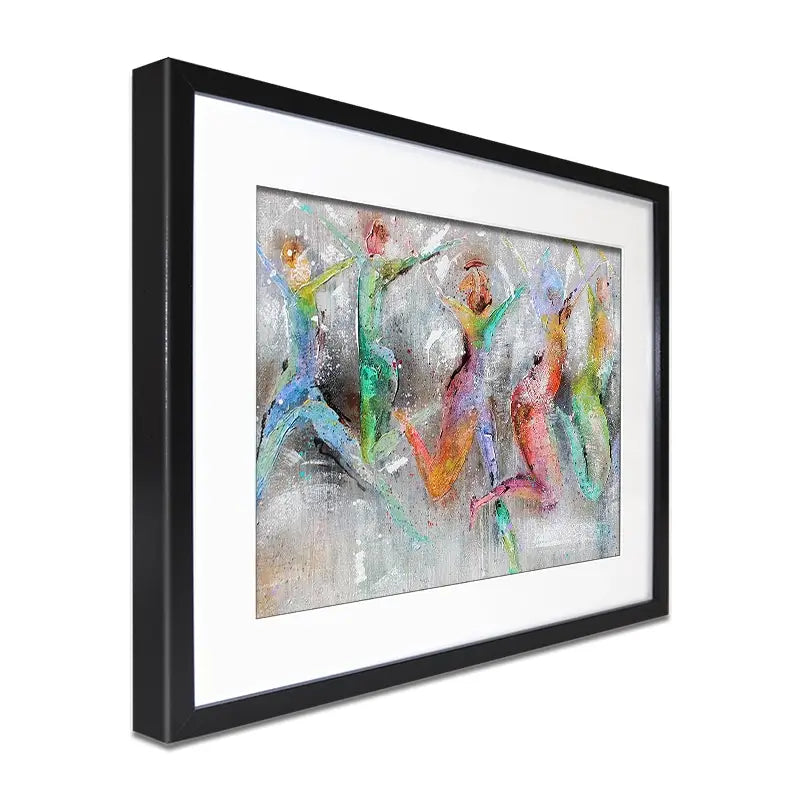 Jump Around Framed Art Print