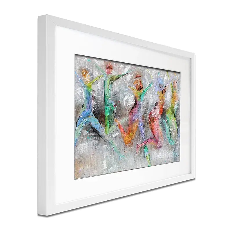 Jump Around Framed Art Print