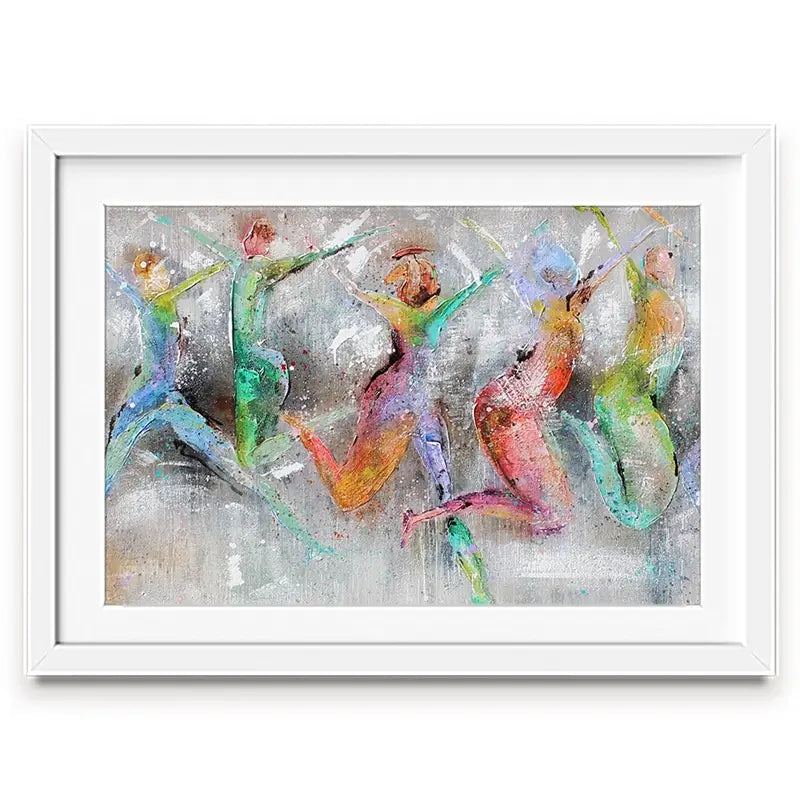 Jump Around Framed Art Print