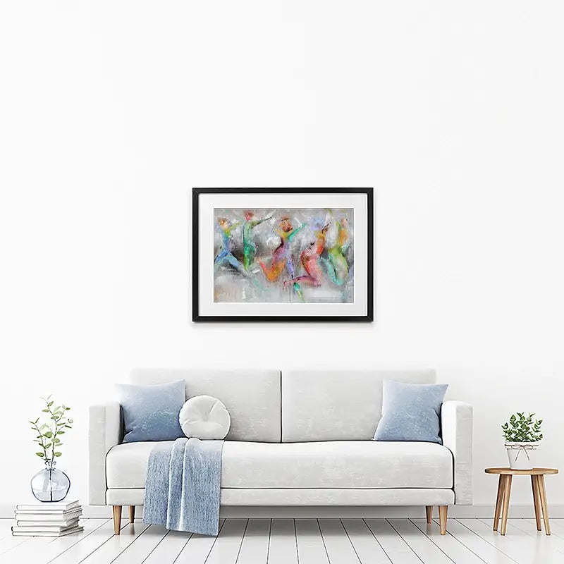 Jump Around Framed Art Print