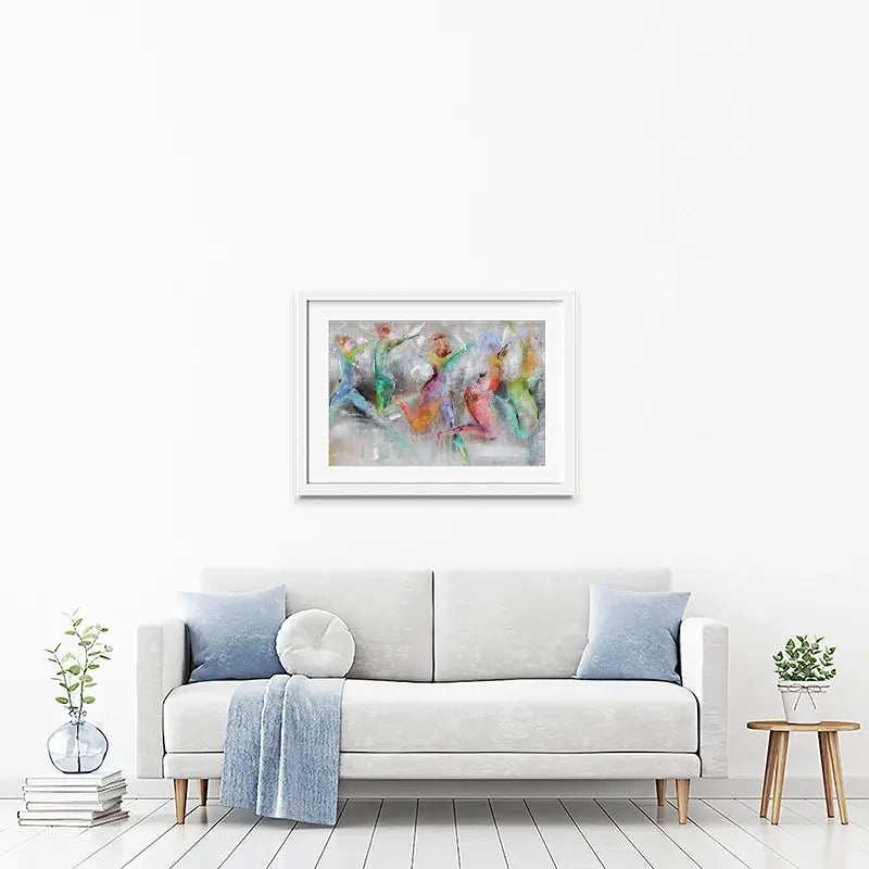 Jump Around Framed Art Print