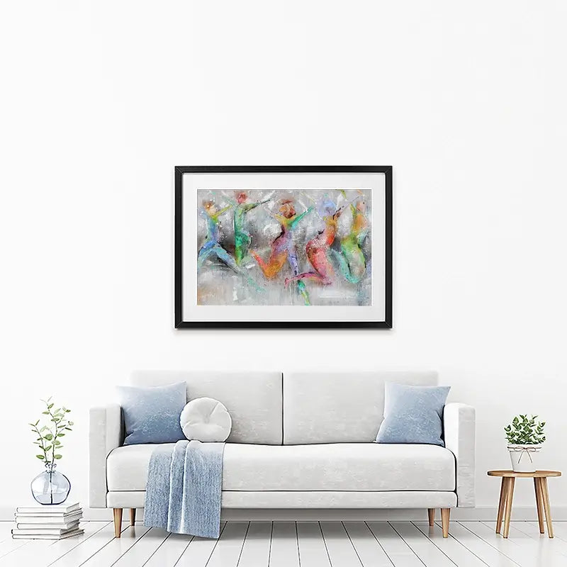 Jump Around Framed Art Print