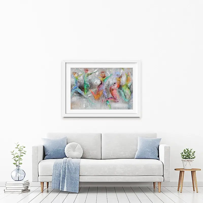 Jump Around Framed Art Print