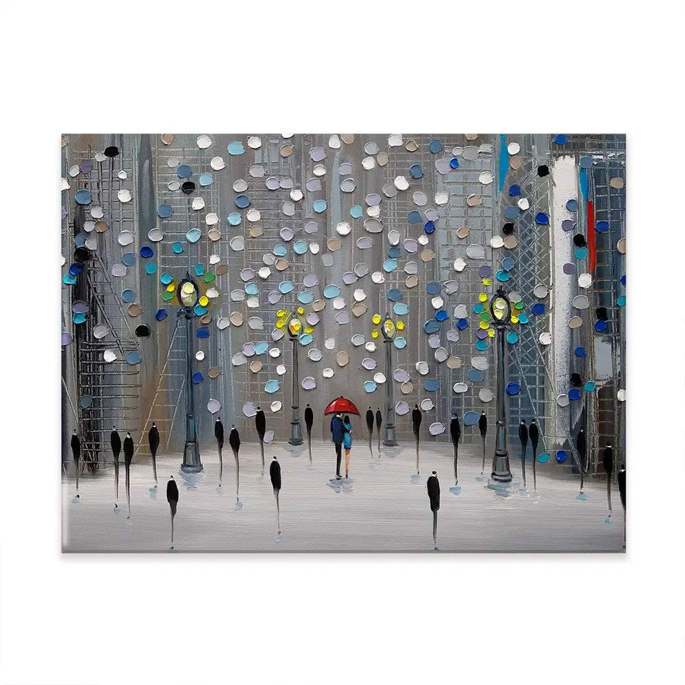 Night City Park Canvas Print