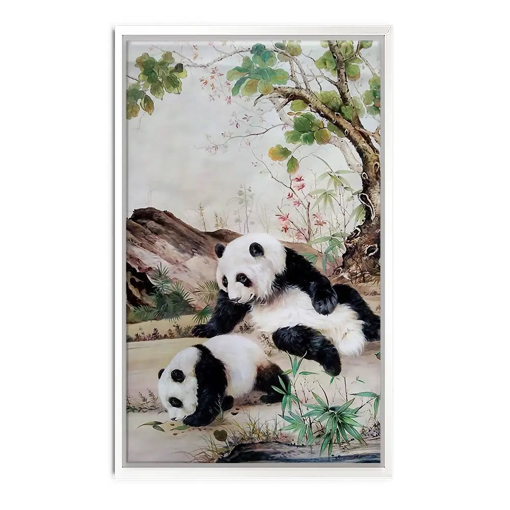 Two Pandas Canvas Print