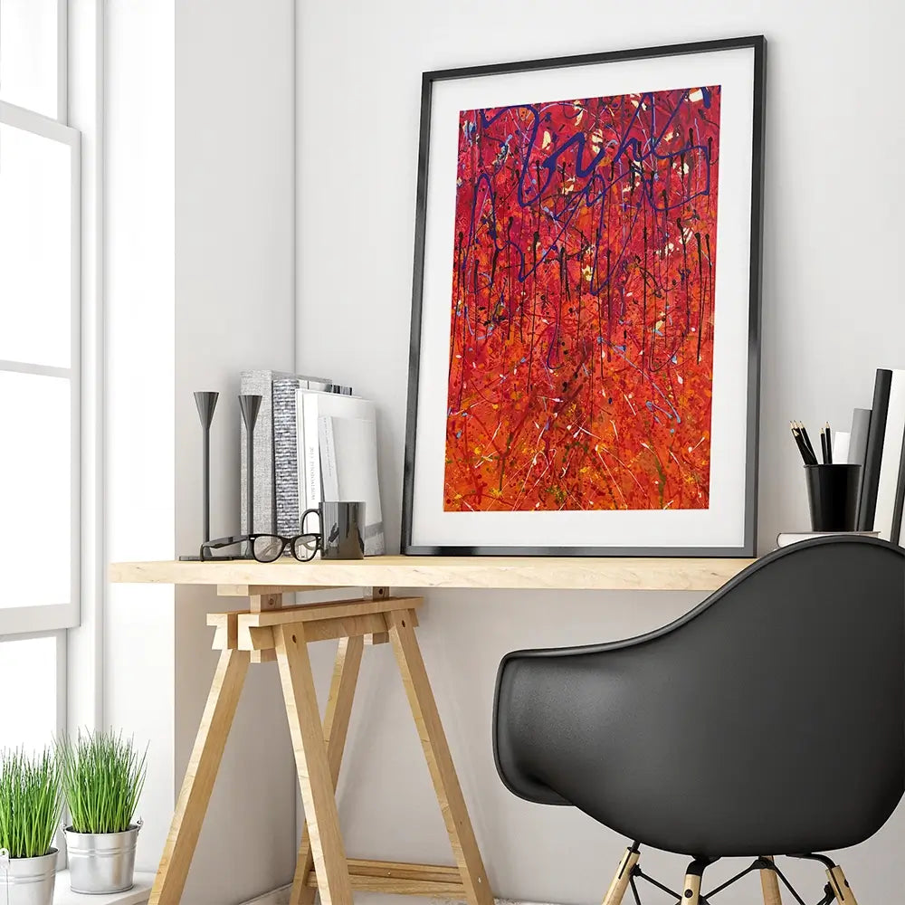 Autumnal Blaze Framed Art Print