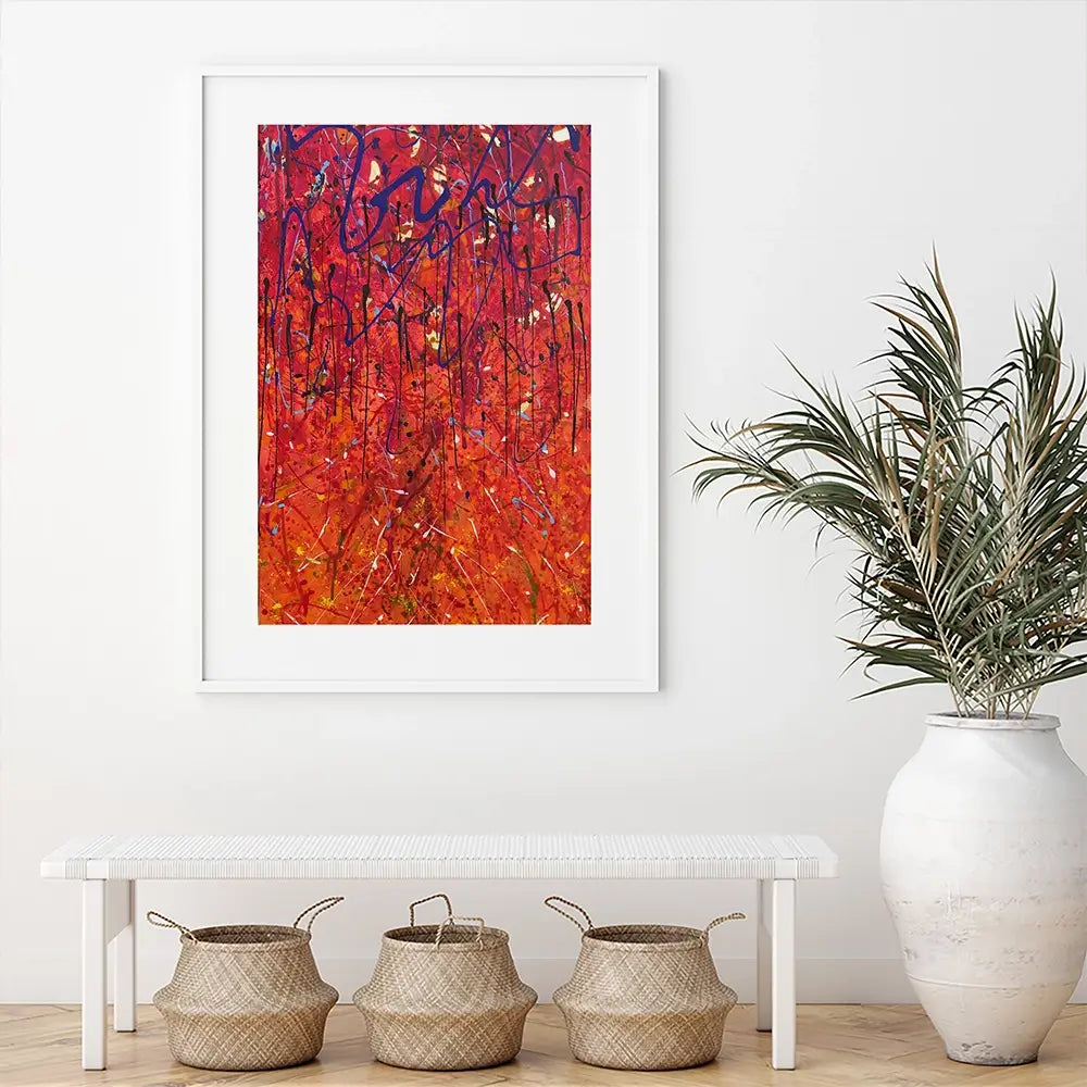 Autumnal Blaze Framed Art Print