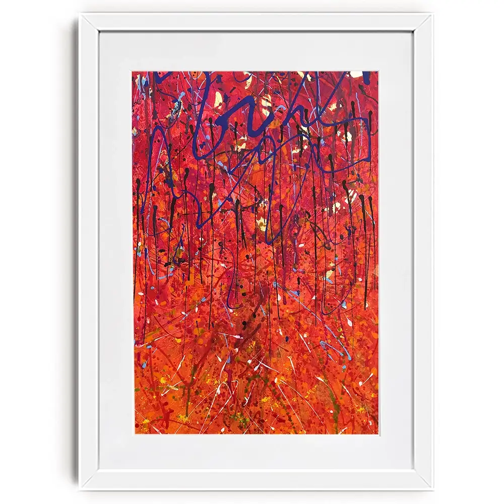 Autumnal Blaze Framed Art Print