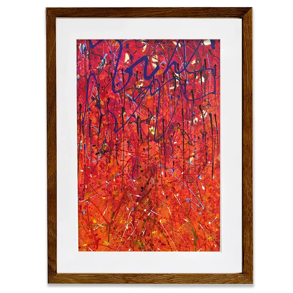 Autumnal Blaze Framed Art Print