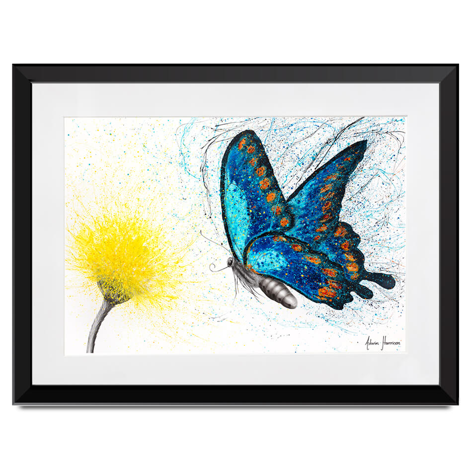 Bloomful Butterfly Framed Art Print