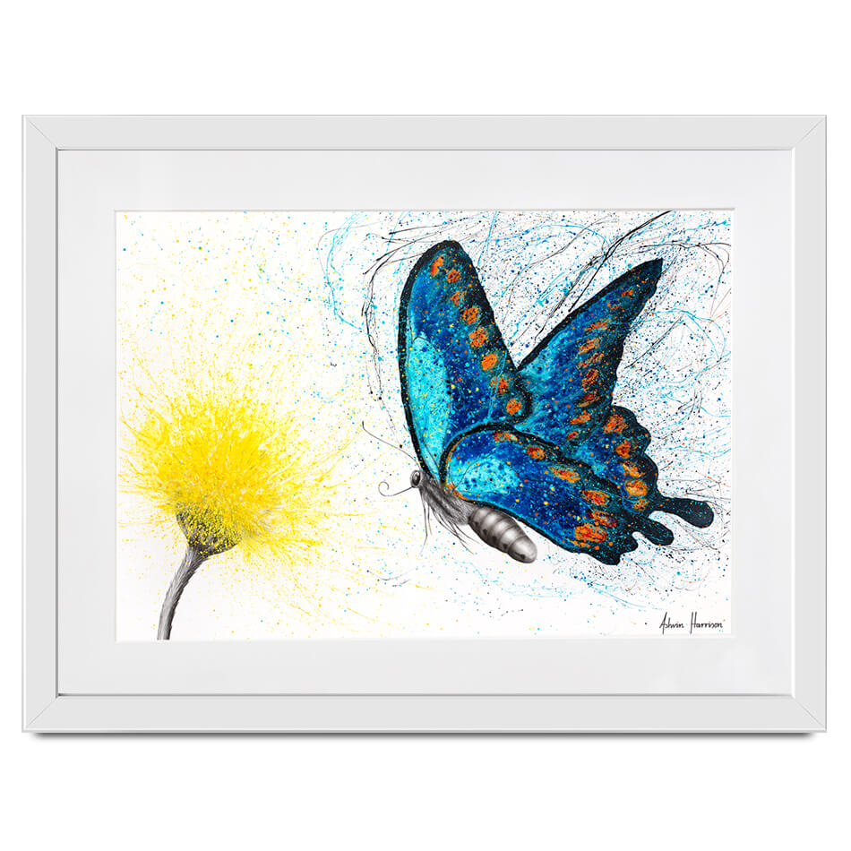 Bloomful Butterfly Framed Art Print