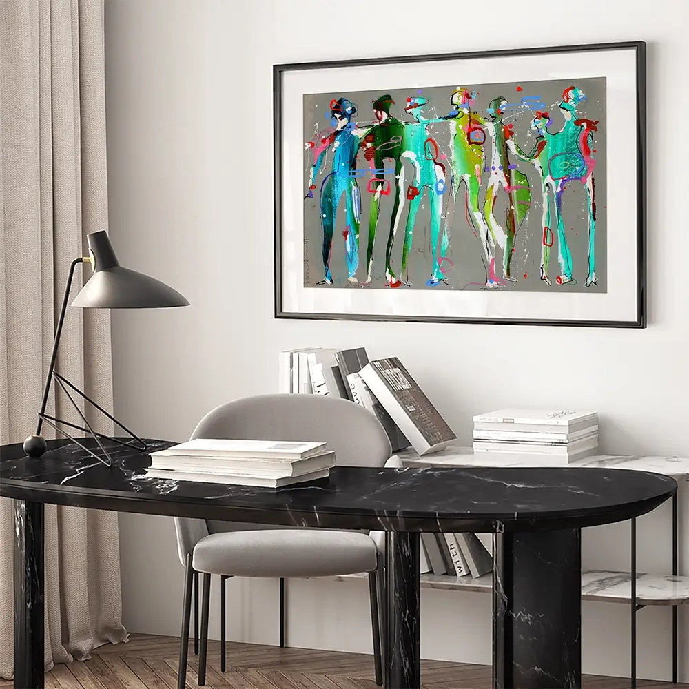 Funky People Framed Art Print