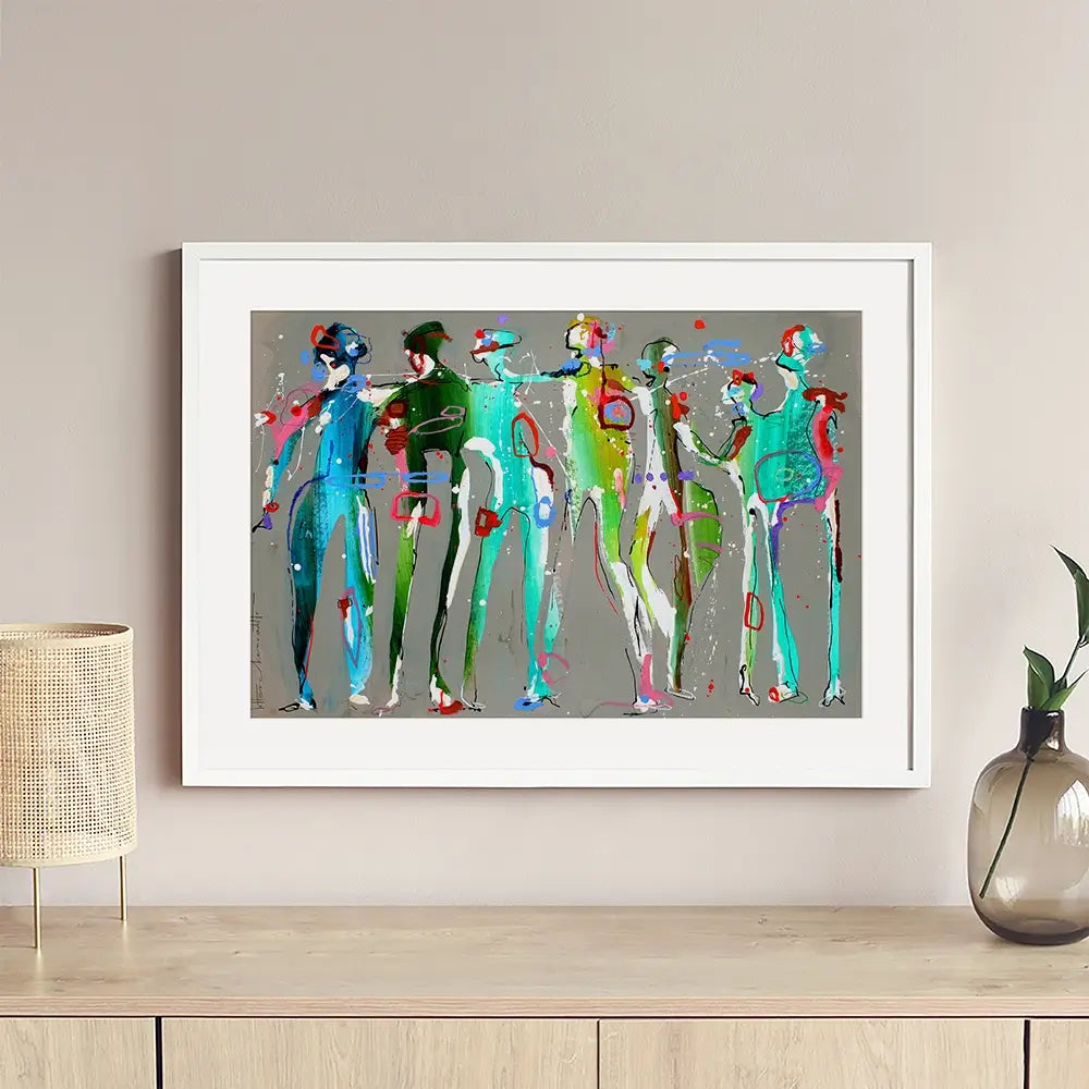 Funky People Framed Art Print