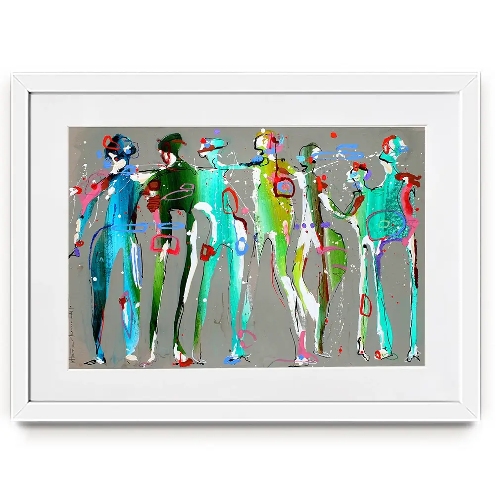 Funky People Framed Art Print