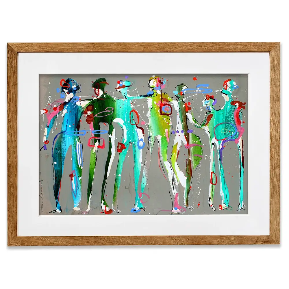 Funky People Framed Art Print