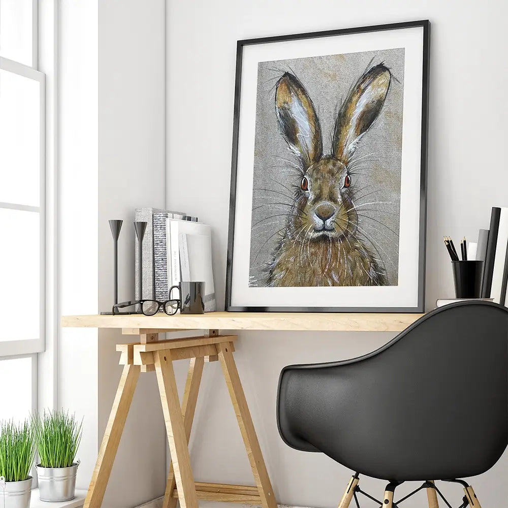 Harriet The Hare Framed Art Print