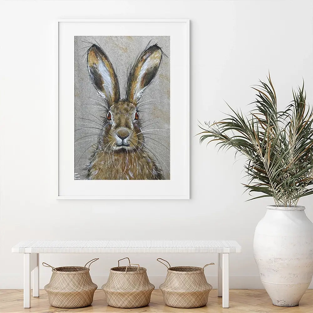 Harriet The Hare Framed Art Print