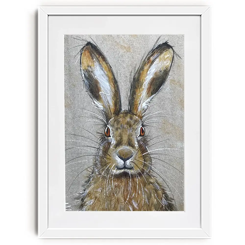 Harriet The Hare Framed Art Print