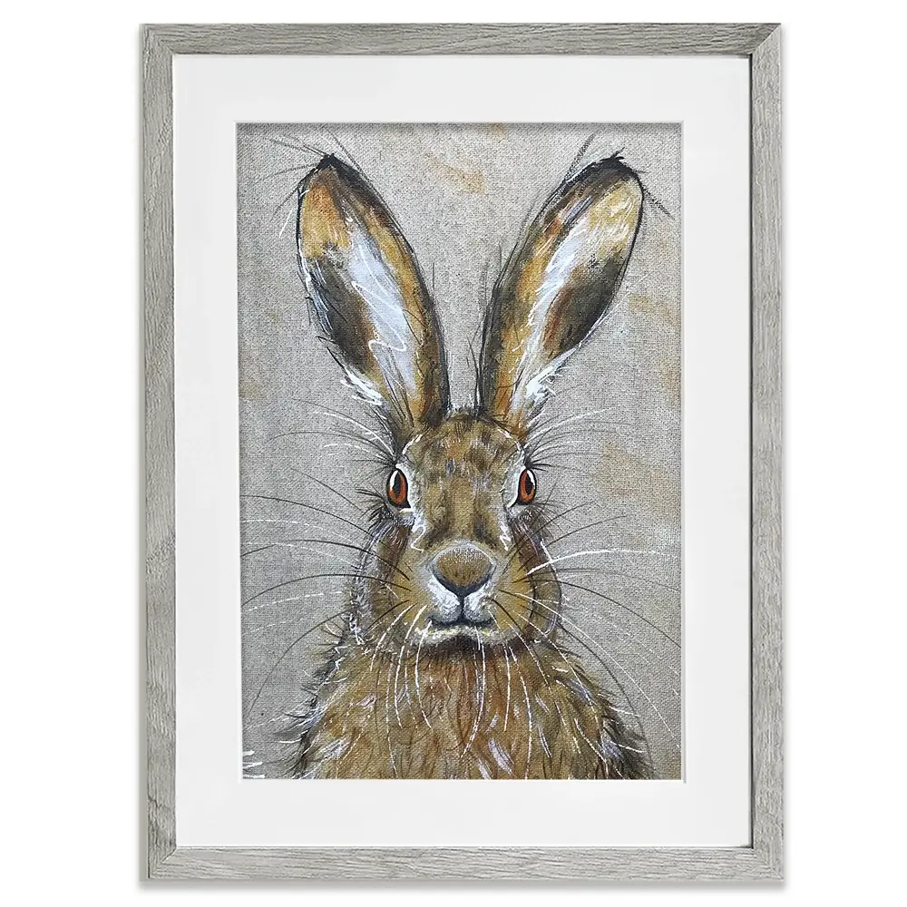 Harriet The Hare Framed Art Print