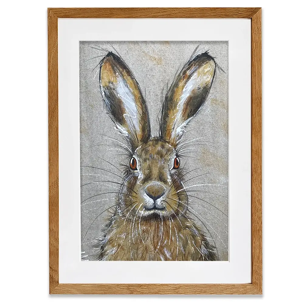 Harriet The Hare Framed Art Print