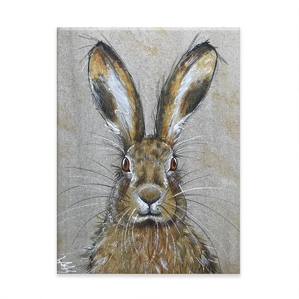 Harriet The Hare Canvas Print