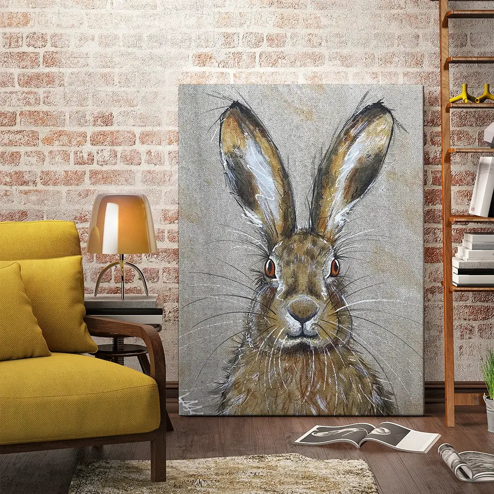 Harriet The Hare Canvas Print