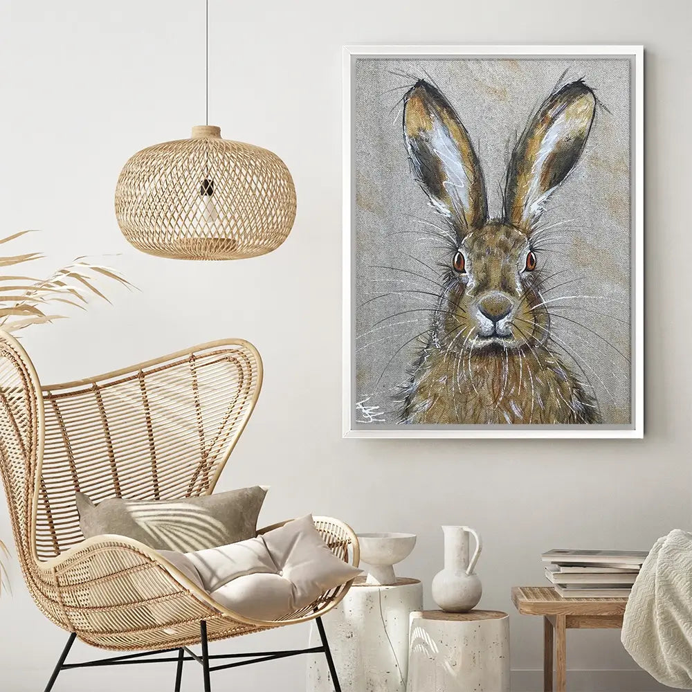 Harriet The Hare Canvas Print