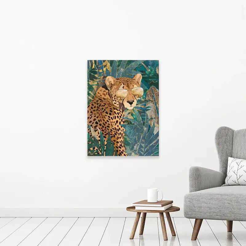 Cheetah Disguise Canvas Print