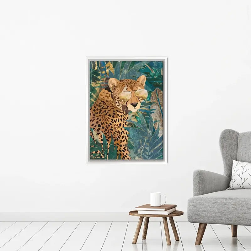 Cheetah Disguise Canvas Print