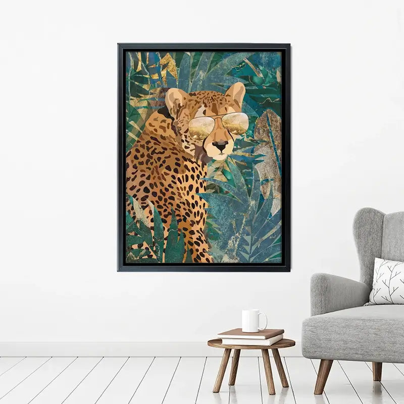 Cheetah Disguise Canvas Print