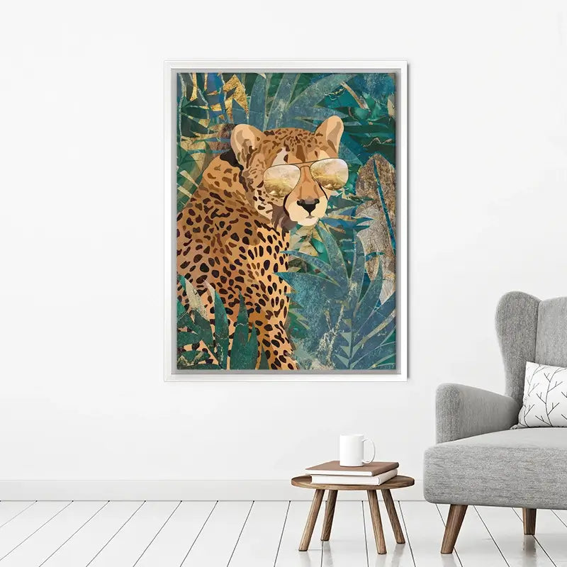 Cheetah Disguise Canvas Print