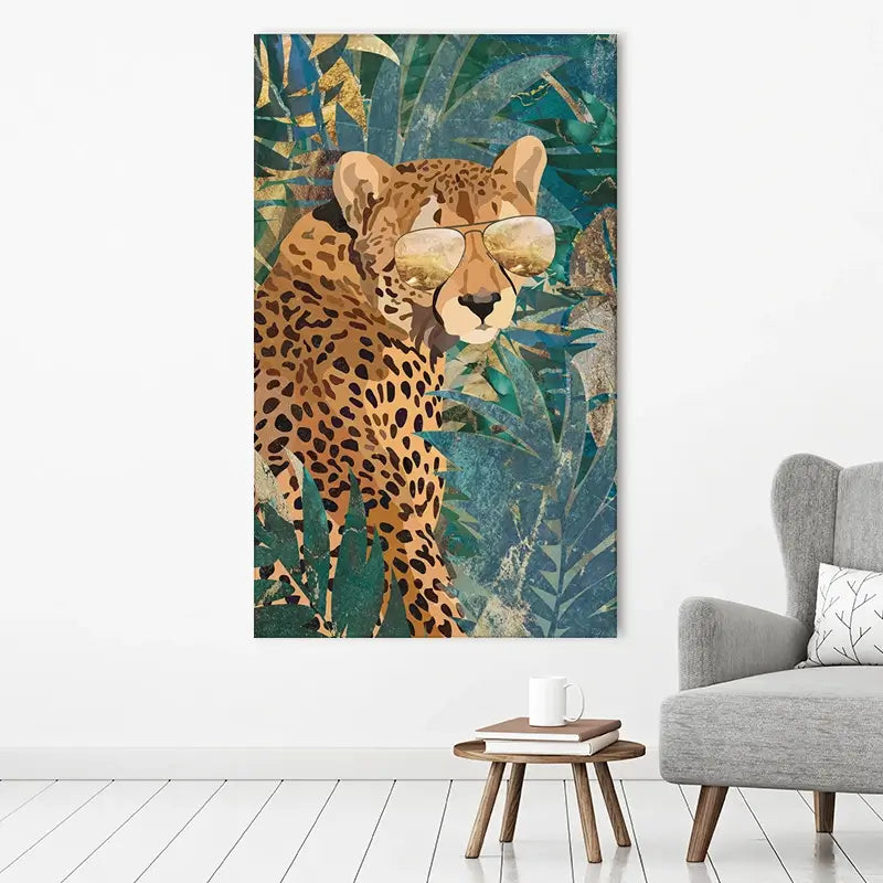 Cheetah Disguise Canvas Print