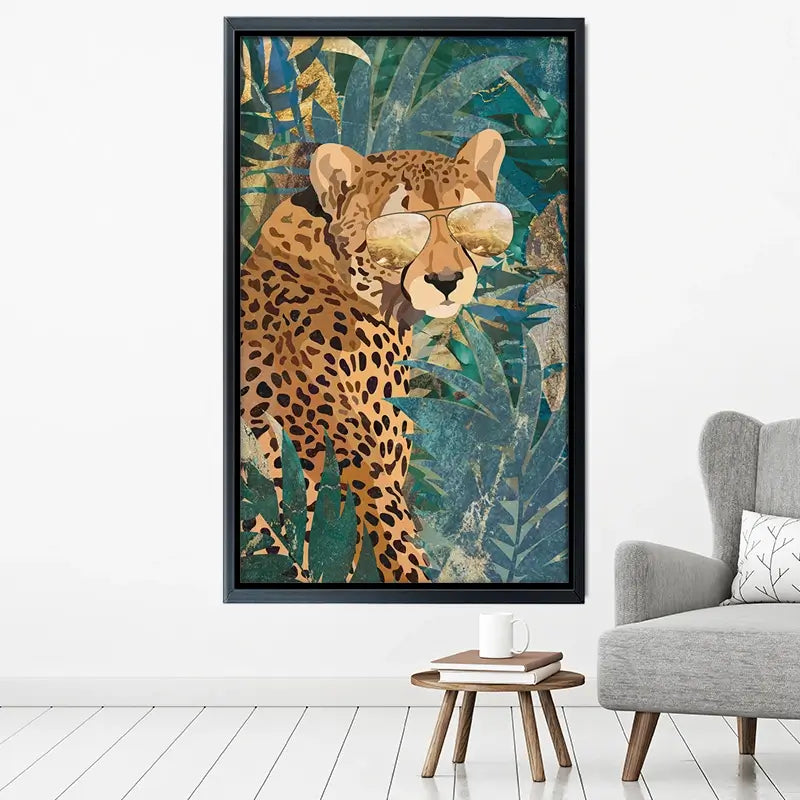 Cheetah Disguise Canvas Print