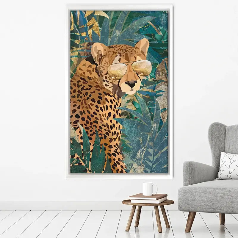 Cheetah Disguise Canvas Print