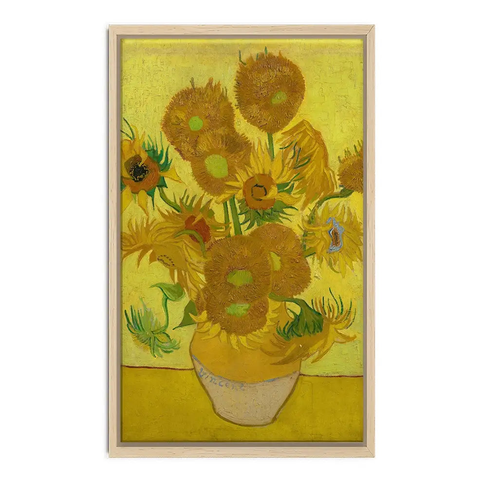 Vase Of Sunflowers Canvas Print