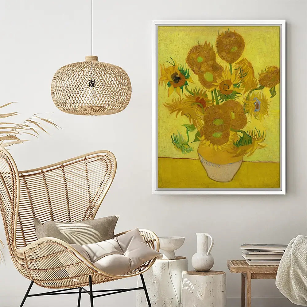 Vase Of Sunflowers Canvas Print