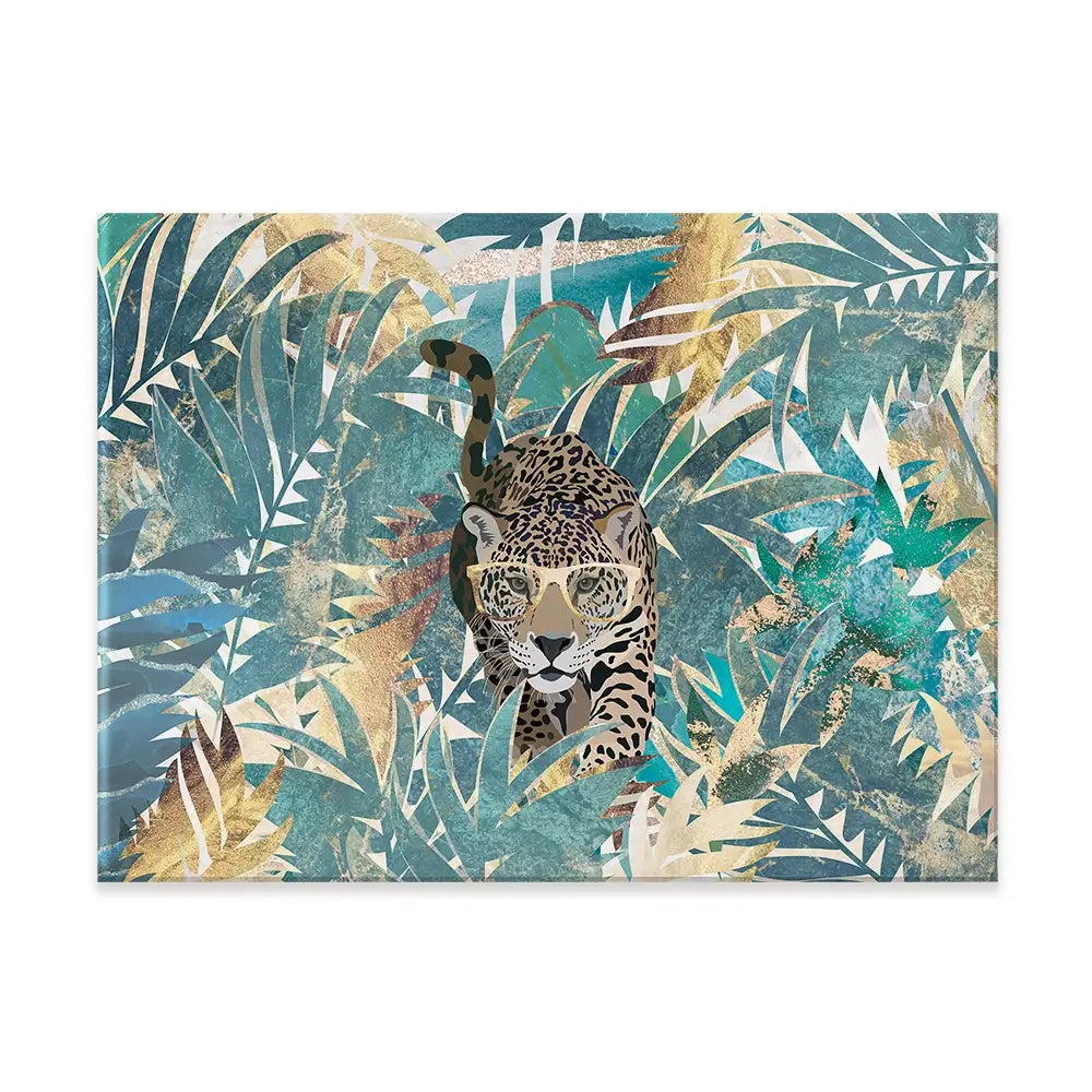 Big Cat Creeping Landscape Canvas Print